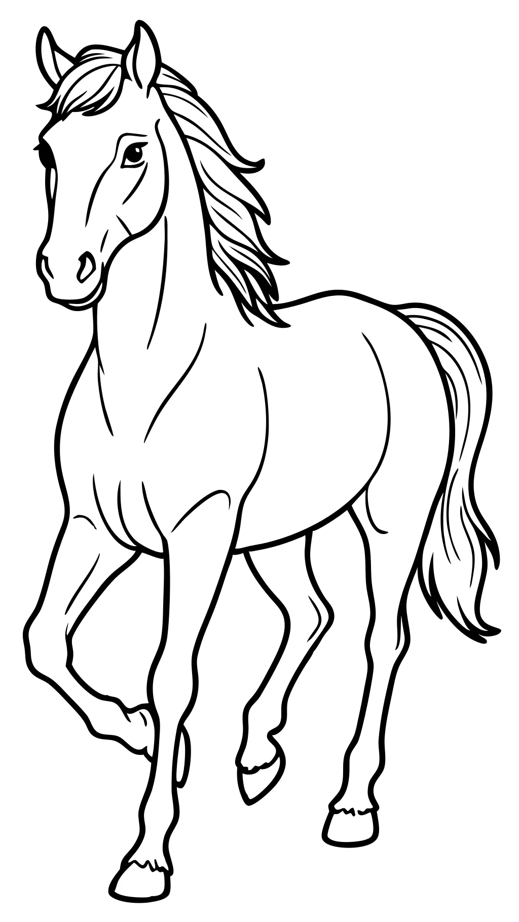 horse coloring pages free